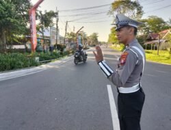 Hadir di Tengah Masyarakat, Satlantas Polres Kapuas Pengaturan Pagi