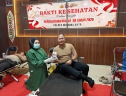 Hari Bhayangkara ke-80, Polres Murung Raya Gelar Bakti Kesehatan Sumbang 30 Kantong Darah untuk Masyarakat