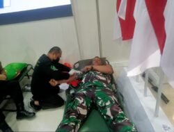 Wujud Sinergitas TNI-Polri, Kodim 1008/Tabalong Berpartisipasi dalam Donor Darah HUT Bhayangkara