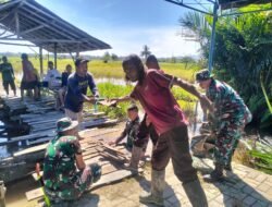Kodim 1002/HST Wujudkan Infrastruktur Tangguh Melalui Pembangunan Empat Jembatan