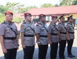 Polres Murung Raya Gelar Upacara Sertijab Kasat Reskrim, Kasat Resnarkoba dan Kapolsek Tanah Siang Selatan