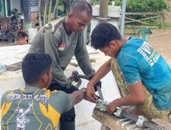 Perjuangan Berat Warnai Pemasangan Jarum Penegak Jembatan Garuda