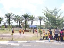 HUT Bhayangkara ke-80, Polres Barsel Gelar Jalan Sehat, Senam Bersama dan Lomba Hiburan Pererat Silahturahmi