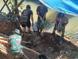 Pembangunan Empat Jembatan di Wilayah Kodim 1002/HST Berlanjut, Fokus Pengerjaan Abutmen