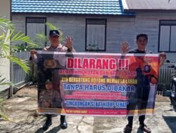 Antisipasi Karhutla, Polsek Kapuas Barat Gencarkan Imbauan Buka Lahan Tanpa Bakar Kepada Warga