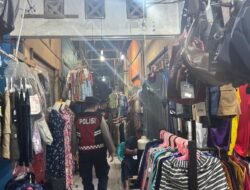 Sterilisasi Area Pasar, Sat Samapta Polres Sukamara Patroli di Pasar Inpres
