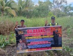 Antisipasi Kebakaran Hutan, Polsek Kapuas Barat Gencarkan Patroli dan Imbauan Karhutla di Desa Saka Mangkahai