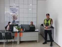 Antisipasi Kriminalitas, Polsek Kapuas Barat Patroli Objek Vital di Bank BRI Unit Mandomai