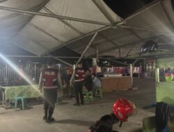 Jaga Pintu Air, Sat Samapta Polres Sukamara Patroli di Pelabuhan Sukamara