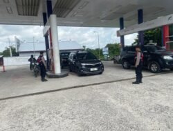 Sat Samapta Polres Sukamara Pantau Keamanan SPBU guna Jamin Kelancaran Distribusi BBM