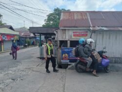 Polsek Kapuas Barat Laksanakan Patroli di Feri Penyeberangan Desa Saka Mangkahai