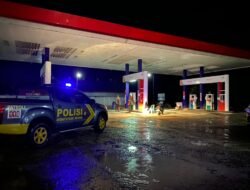 Berikan Perlindungan Maksimal, Sat Samapta Polres Sukamara Cek Kesiapsiagaan Penjaga Malam SPBU