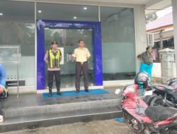 Jamin Keamanan Objek Vital, Polsek Kapuas Barat Intensifkan Patroli di Bank BRI KCP Mandomai