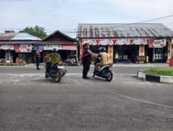 Optimalkan Pelayanan Jalan Raya, Sat Samapta Polres Sukamara Kendalikan Kepadatan Arus Lalu Lintas