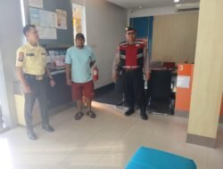 Kawal Fasilitas Transaksi Publik, Sat Samapta Polres Sukamara Kontrol Keamanan Bank BNI