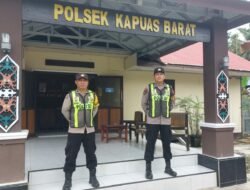 Antisipasi Gangguan Kamtibmas, Personel Polsek Kapuas Barat Tingkatkan Kesiapsiagaan Siaga Jaga Mako