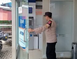 Cegah Aksi Kriminal di Objek Vital, Personel Polsek Kapuas Barat Sasar Bank BRI Mandomai