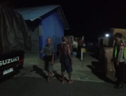 Giat Patroli Malam, Personel Polsek Kapuas Barat Lakukan Patroli ke Tempat Rawan Kriminal