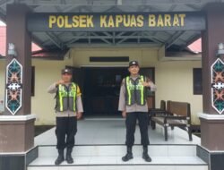 Antisipasi Gangguan Kamtibmas, Personel Polsek Kapuas Barat Gelar Siaga Jaga Mako