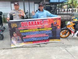 Cegah Kerusakan Lingkungan, Polsek Kapuas Barat Gencarkan Imbauan Larangan Karhutla ke Warga