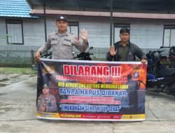 Antisipasi Kebakaran Hutan dan Lahan, Polsek Kapuas Barat Gencarkan Imbauan kepada Masyarakat