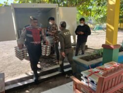 PERSONEL SAT SAMAPTA POLRES SUKAMARA PASTIKAN DISTRIBUSI PROGRAM MAKANAN BERGIZI GRATIS BERJALAN AMAN DAN TEPAT SASARAN