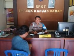 Wujud Pelayanan Prima, Polsek Kapuas Barat Berikan Kemudahan Pengurusan SKTLK bagi Warga