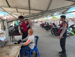 Amankan Jalur Transportasi Air, Sat Samapta Polres Sukamara Sambangi Pelabuhan Speed Boat
