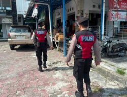 Sokong Kelancaran Aktivitas Niaga, Sat Samapta Polres Sukamara Amankan Kawasan Pasar Inpres