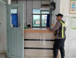 Personil Polsek Kapuas Barat Patroli ke Obyek Vital Puskesmas Mandomai