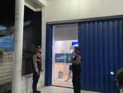 Antisipasi Kejahatan Malam Hari, Sat Samapta Polres Sukamara Intensifkan Pengawasan di Bank Mandiri