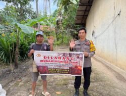 *Cegah Karhutla Sejak Dini, Polsek Benua Lima Gencarkan Sosialisasi Larangan Membakar Hutan dan Lahan*