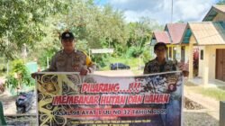*Cegah Karhutla Sejak Dini, Personel Polsek Patangkep Tutui Gencarkan Sosialisasi Larangan Membakar Hutan dan Lahan*