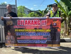 Cegah Kebakaran Hutan dan Lahan, Polsek Kapuas Barat Gencarkan Imbauan ke Warga Desa Saka Mangkahai
