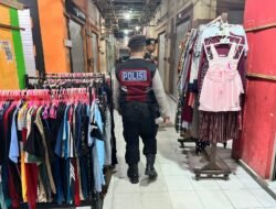 Sapu Bersih Gangguan Kamtibmas Larut Malam, Sat Samapta Polres Sukamara Jaga Pasar Inpres