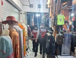 Sapu Bersih Celah Pembobolan Ruko, Sat Samapta Polres Sukamara Amankan Pasar Inpres