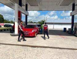 Tutup Ruang Spekulasi Pelangsir, Sat Samapta Polres Sukamara Siaga di SPBU Kota