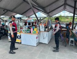 Kawal Pintu Masuk Jalur Air, Sat Samapta Polres Sukamara Pantau Area Dermaga Speed Boat