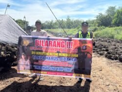 Cegah Kebakaran Hutan dan Lahan, Personel Polsek Kapuas Barat Gelar Patroli R2 dan Edukasi Warga Mandomai