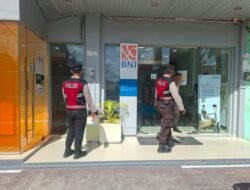 Sinergi Amankan Sektor Keuangan Publik, Sat Samapta Polres Sukamara Cek Objek Vital Bank BNI
