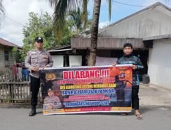 Polsek Kapuas Barat Laksanakan Sosialisasi Larangan Membakar Hutan Dan Lahan Ke Masyarakat