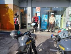 Dukung Stabilitas Kamtibmas, Sat Samapta Polres Sukamara Monitor Keamanan Bank BNI
