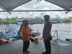 Jaga Kedaulatan Ketenteraman Maritim Lokal, Sat Polairud Polres Sukamara Susur Pesisir DAS Jelai