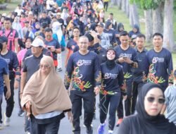 LANGKAH DEMI LANGKAH BERSAMA RAKYAT, POLRES SERUYAN GELAR JALAN SEHAT HUT BHAYANGKARA KE-80