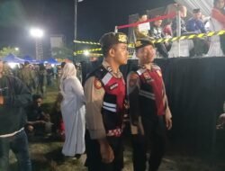 Kawal Padatnya Pengunjung Sukamara Expo, Sat Samapta Polres Sukamara Amankan Panggung Konser dan Stand UMKM