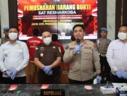 Polres Kotim Musnahkan 114,96 Gram Sabu, Upaya Berani Lindungi Masyarakat dari Ancaman Narkoba