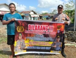 “Cegah Karhutla” Polsek Kapuas Timur Rutin Sosialisasi dan Imbau Masyarakat Tidak Membakar Hutan dan Lahan