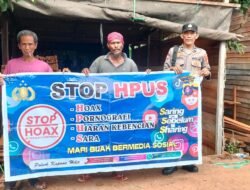 Antisipasi Penyebaran Hoaks Dimasyarakat Polsek Kapuas Hilir Rutin Laksanakan Sosialisasi Himbauan Anti Hpus