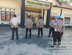 Apel Pagi Polsek Kapuas Timur Arahkan Personil Maksimalkan Pelayanan Kepada Masyarakat