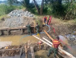 Jembatan Aramco Hadir di Desa Telaga, Kodim 1009/Tanah Laut Mulai Dikebut Pengerjaannya